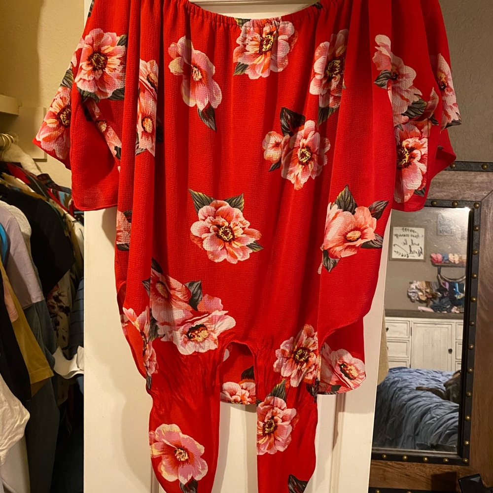 Floral Off the Shoulder Top